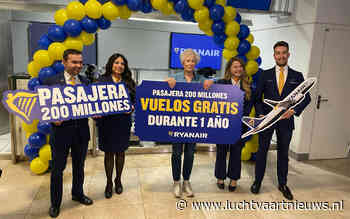 Ryanair bereikt mijlpaal van 200 miljoen passagiers in één jaar