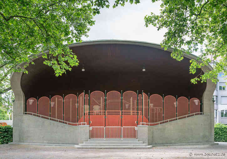 Calisthenics mit Akustik - Pavillonumbau von Camponovo Baumgartner in Zürich