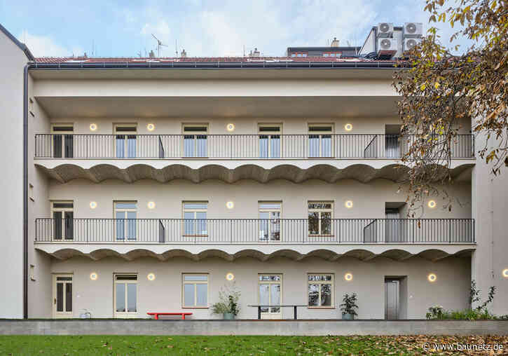 Betonwellen und Boutique-Wohnen - Sanierung in Prag von Plus One Architects