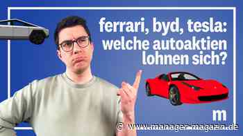 Tesla, BYD, Ferrari: Bei welchen Autoaktien lohnt sich ein Investment?