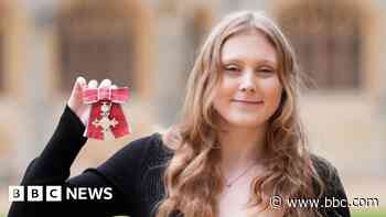 Paralympics swim star Poppy Maskill collects MBE