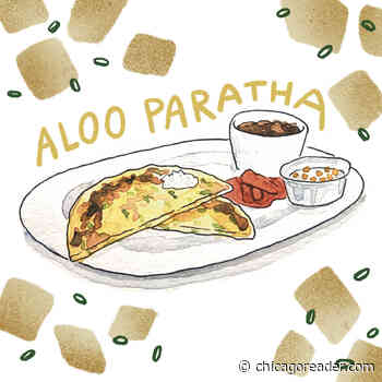 Aloo paratha at Annapurna Simply Vegetarian