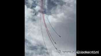 Training Franse vliegtuigshow gaat helemaal mis: 'Hij crashte, hij crashte!'