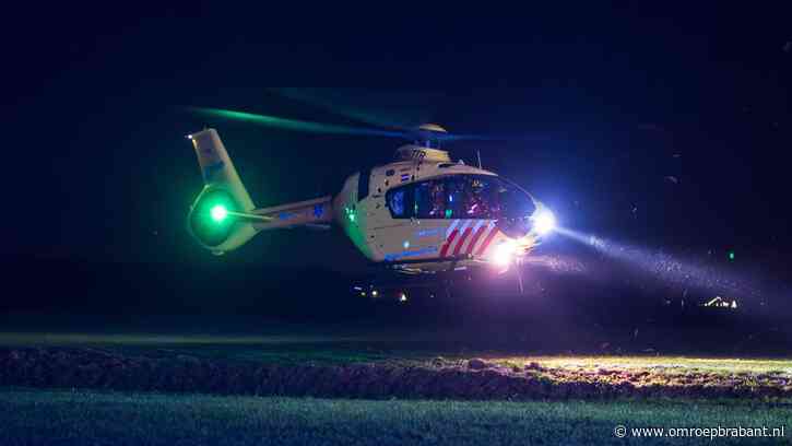 Traumaheli onderweg naar ongeluk beschenen met laser, landing afgebroken