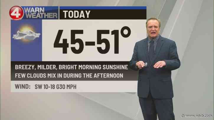 Rising temperatures late week, weekend