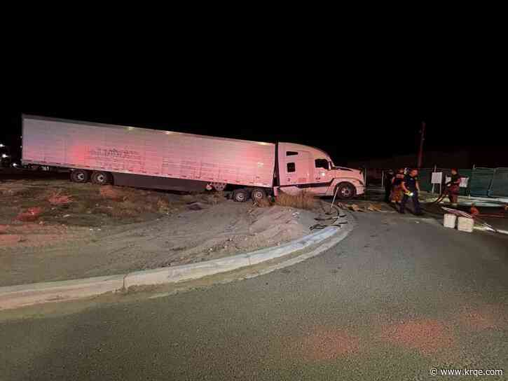 Hazmat crew cleans up diesel fuel spill in southwest Albuquerque