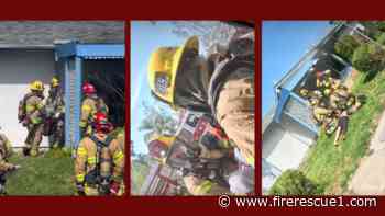 Watch: Calif. FFs rescue woman during house fire
