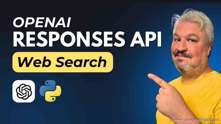 How to Build Smarter AI Agents Using the OpenAI Web Search API