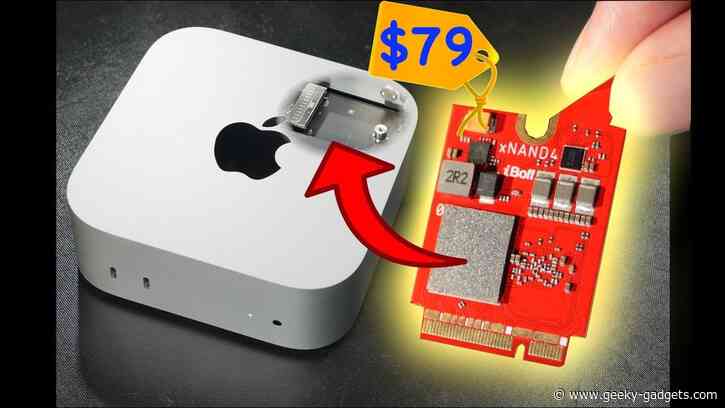 Upgrade Apple’s M4 Mac Mini SSD from $79 : Faster, Bigger and Cheaper