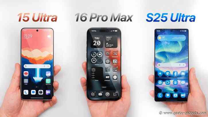 2025 Flagship Battle: Xiaomi 15 Ultra vs. iPhone 16 Pro Max vs. S25 Ultra