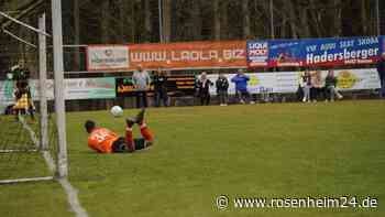 Der Elfer-Killer vom TSV Brannenburg: Arian Hadzija hält zwei Strafstöße im Kreisliga-Spiel