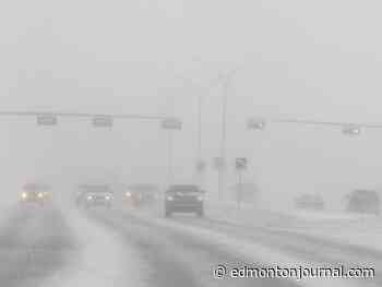 Edmonton weather: Snowfall warning in late March