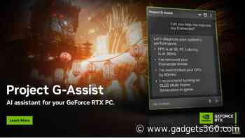 Nvidia Releases Project G-Assist AI Gaming Assistant That Runs on GeForce RTX GPUs