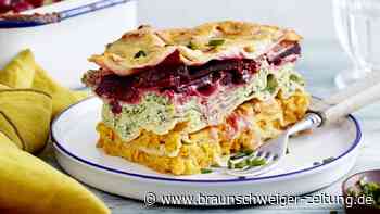 Eat a Rainbow: vegetarische Regenbogen-Schicht-Lasagne