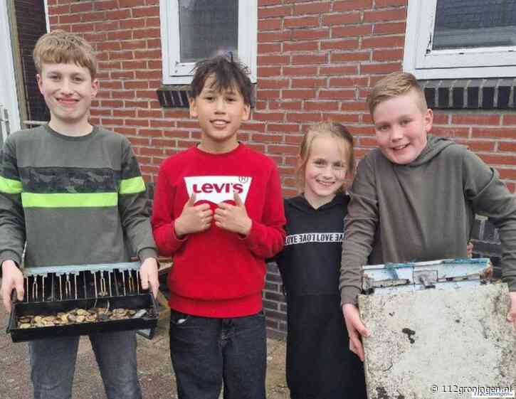 Volle kassalade gevonden door spelende kinderen