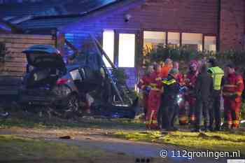 Zware crash Gorechtlaan Hoogezand,  1 zwaargewonde (Video)