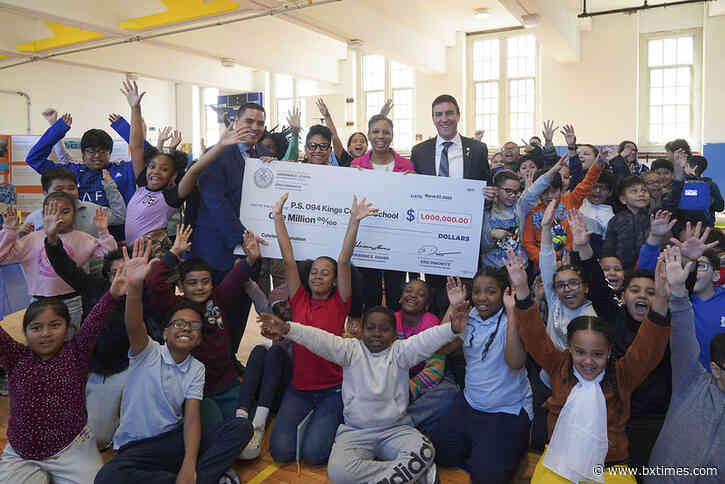 CM Dinowitz and Speaker Adams announce $1M cafeteria upgrade at P.S. 94 in Norwood