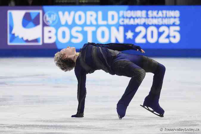 Reigning champ Ilia Malinin of US leads Japan’s Yuma Kagiyama at figure skating world championships