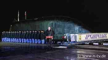 Kremlchef will Flotte stärken: Putin verfolgt Stapellauf von neuem Atom-U-Boot