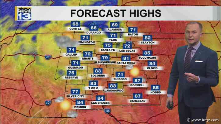 Drier weather returns with even warmer temperatures Friday