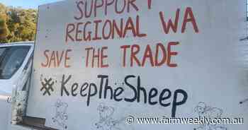 No trucking way. Sheep industry convoy sends clear message to Canberra