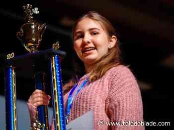 Otsego Junior High student wins second Blade spelling bee in a row