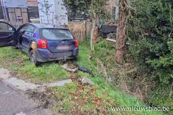 Vrouw wordt onwel achter stuur en rijdt in berm