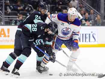 Player grades: Defensive warts on display as short-staffed Oilers hammered by Kraken