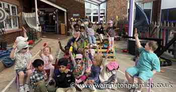 Warrington children enjoy plane trip at nursery class ‘airport’