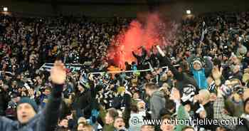 Newcastle trophy parade Northumbria Police rules on flares and fireworks in public