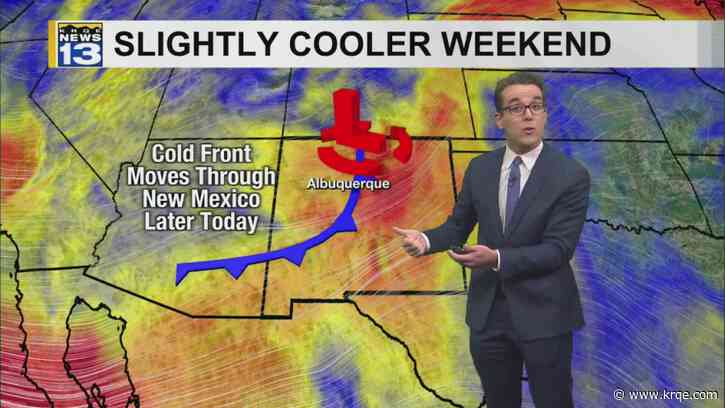 Dustier & warmer weather out east, cooler in western New Mexico