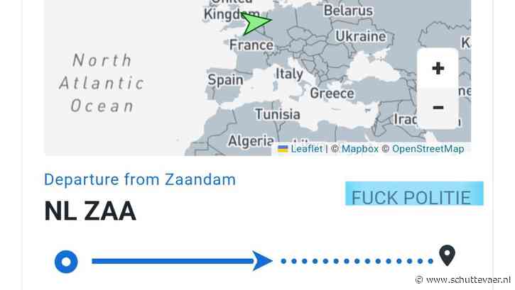 Vroege 1 april-grap met AIS-naam van binnenvaartschip?