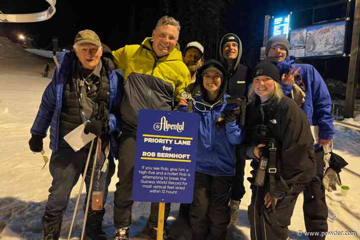 Skier Logs 125k+ Vertical Feet in 12 Hours for Guinness World Record Attempt