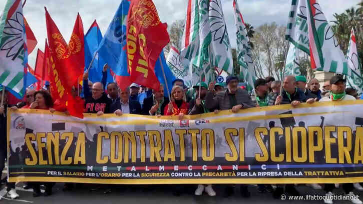 Metalmeccanici in sciopero per il rinnovo del contratto. De Palma e Palombella: “Non ci fermeremo, le fabbriche una priorità del Paese”