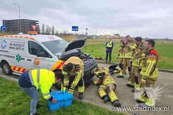 Kat kruipt in motorblok dierenambulance, brandweer haalt ambulance uit elkaar
