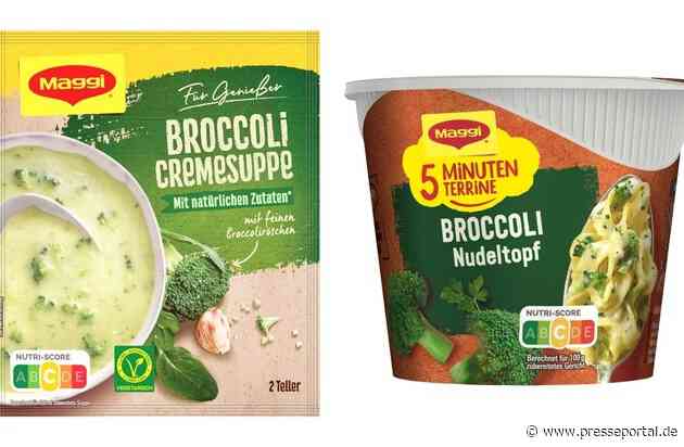 Vorsorglicher Rückruf von MAGGI 5 Minuten Terrine Broccoli Nudeltopf und MAGGI Für Genießer Broccoli Cremesuppe