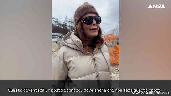 Santanché “festeggia” a Cortina per lo Sliding Centre: “Diventerà un posto iconico, questo lavoro è stato un miracolo”