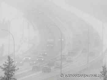 'Travel isn't recommended': Alberta RCMP responded to 147 collisions after spring snowstorm hits province