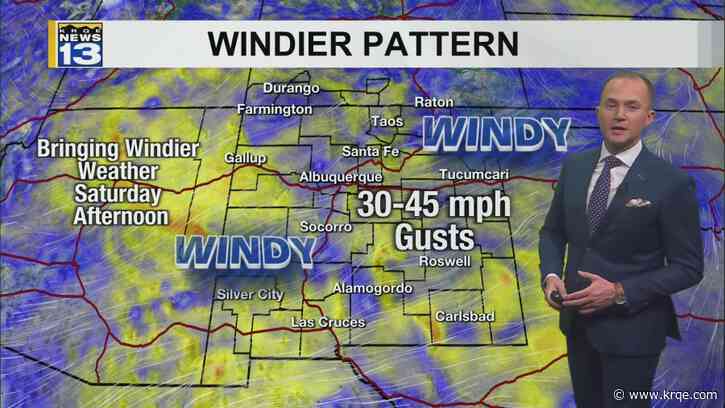 Cooler, windier weather on the way this weekend