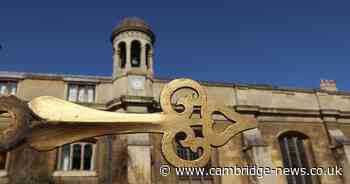 Missing hand from Cambridge college clock returned decades after student prank