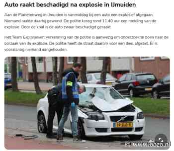 Explosie beschadigt auto in IJmuiden