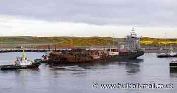 Container ship damaged in North Sea collision arrives in Aberdeen