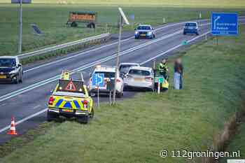 Kop-staartbotsing op N46 bij Zuidwolde