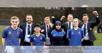 Students battle teachers in obstacle course for charity