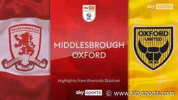 Middlesbrough 2-1 Oxford United