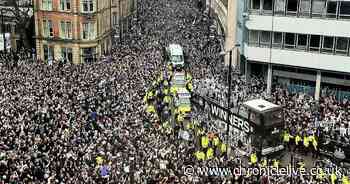 The noise, the passion - watch the moment the NUFC parade bus came down Gallowgate