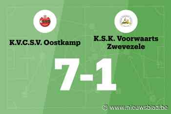 SV Oostkamp B in goede vorm na weer een overwinning