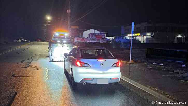 Abbotsford police impound nearly a dozen cars in one night