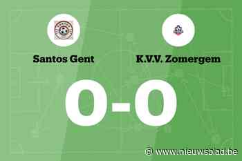 Santos Gent en KVV Zomergem blijven steken op 0-0
