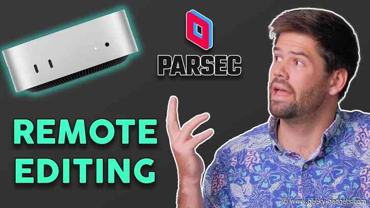Easy Remote Video Editing Guide : M4 Mac Mini and Parsec